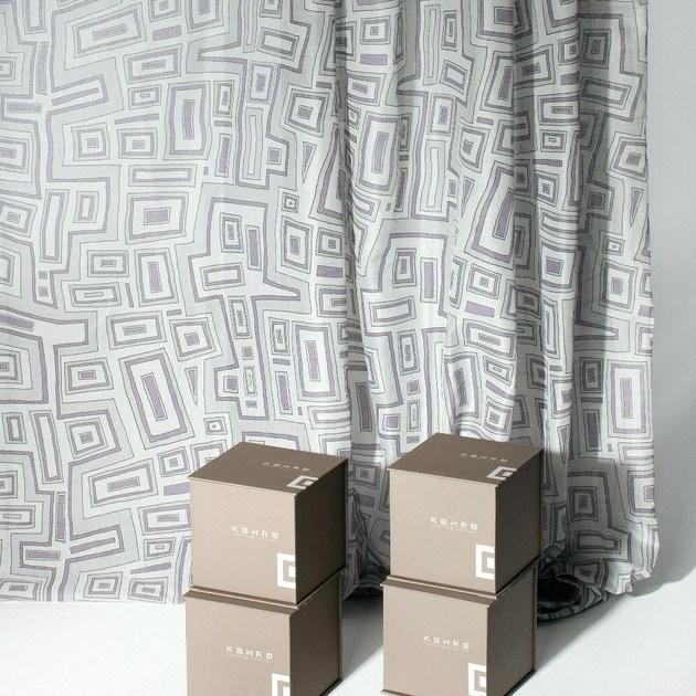 KOHRO Ткань с графическими мотивами из льна и хлопка sun-id-1381008 - Вид №1