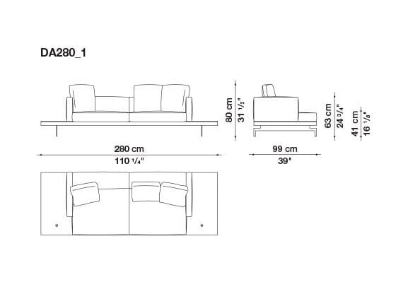Кожаный диван B&B Italia док ARCH-00130675 - Вид №63