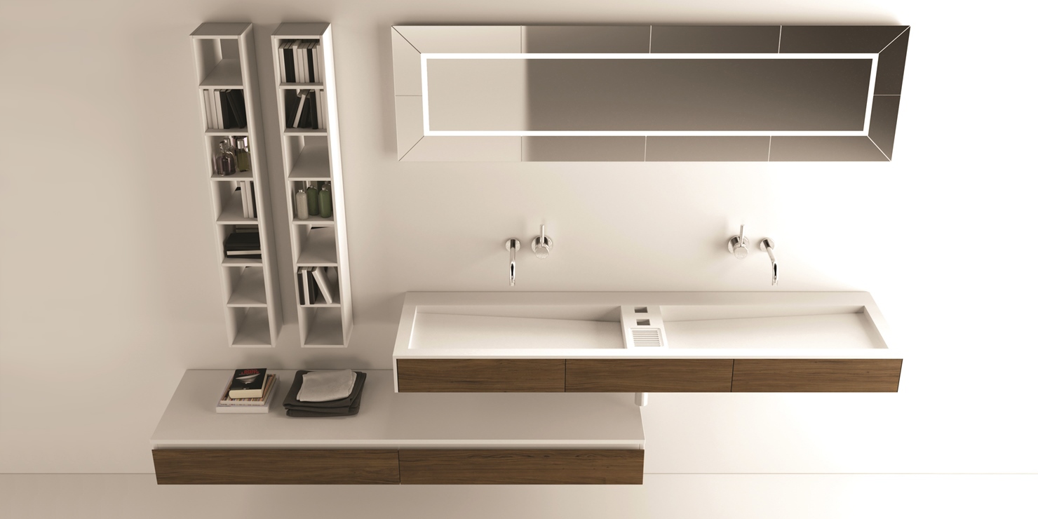 TX05020160 Подвесная раковина настенная овальная MOMA Design Planar Tecno XXL белая - Вид №1