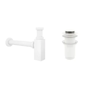 90316666 Набор сифон для раковины и донный клапан Wellsee Drainage System 182113002 цвет матовый белый STLM-1366420