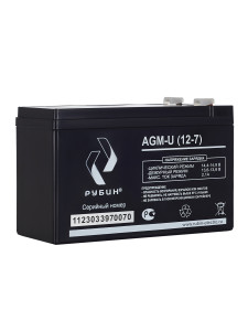 91153173 Аккумуляторная батарея 12V 7Ah AGM STLM-0502020 РУБИН