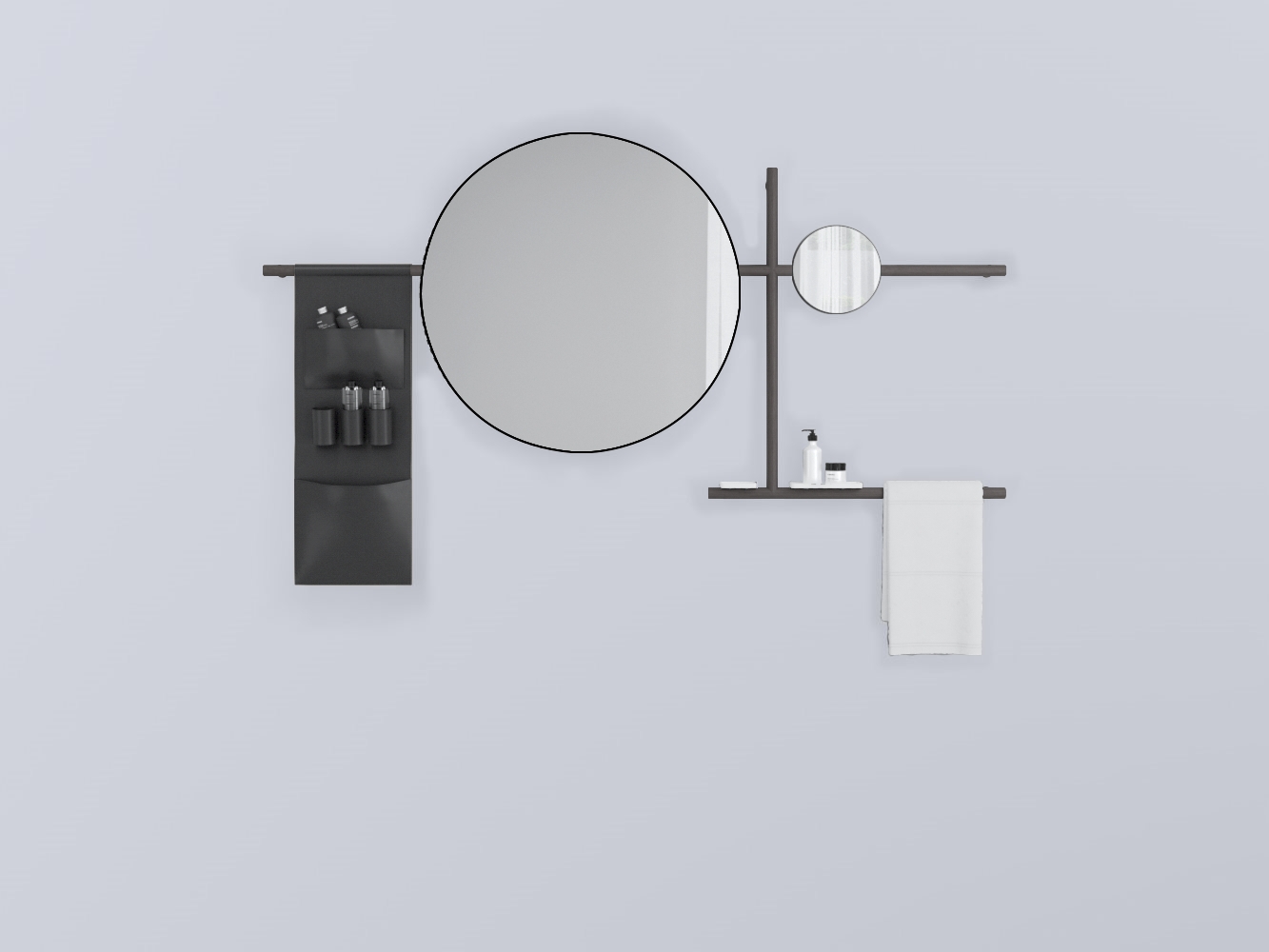 SWSTTE-RG+SWSPT-NM+SWSPI-CM+SWM10-BI+SWM20-BI+SWSCT-NE . круглый стали cielo Siwa Ceramica Cielo