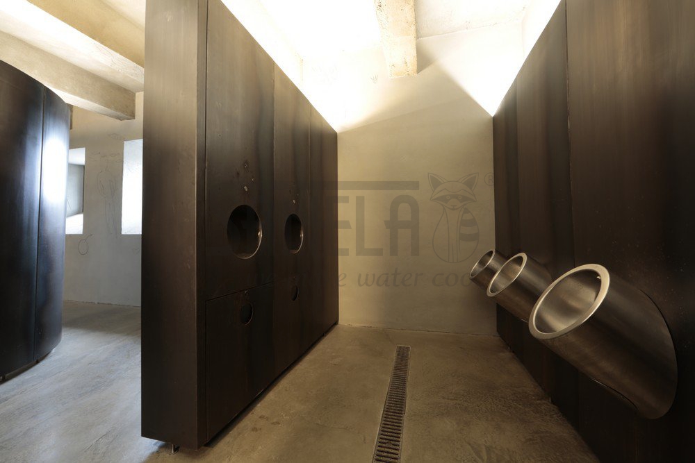 91094 Нержавеющий автоматический подвесной писсуар с термодатчиком, 6 В SANELA  - Вид №3