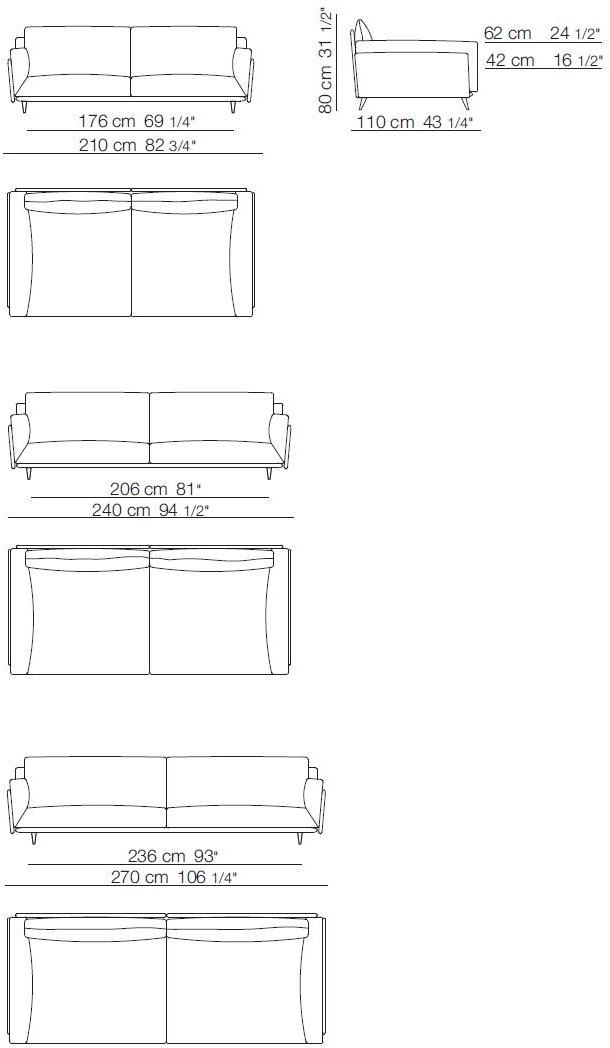 arflex Мягкий диван из ткани sun-id-1345765 - Вид №1