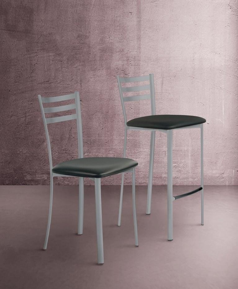 CREO Kitchens Высокий металлический табурет с подставкой для ног sun-id-1432879 - Вид №1