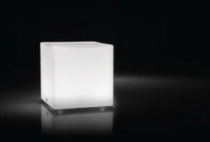 PANZERI Настольная лампа из дутого стекла Kubik