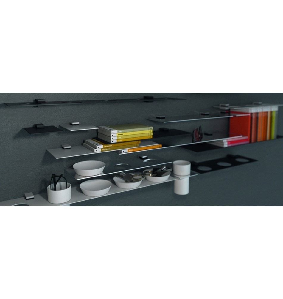 FROST Держатель для полок 3 » 2 шт. почищенный Нержавеющая сталь Матовый Q300303610  - Вид №1