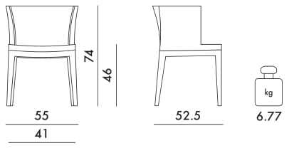 Тканевый стул Kartell MADEMOISELLE LIBERTY ARCH-00090774 - Вид №24