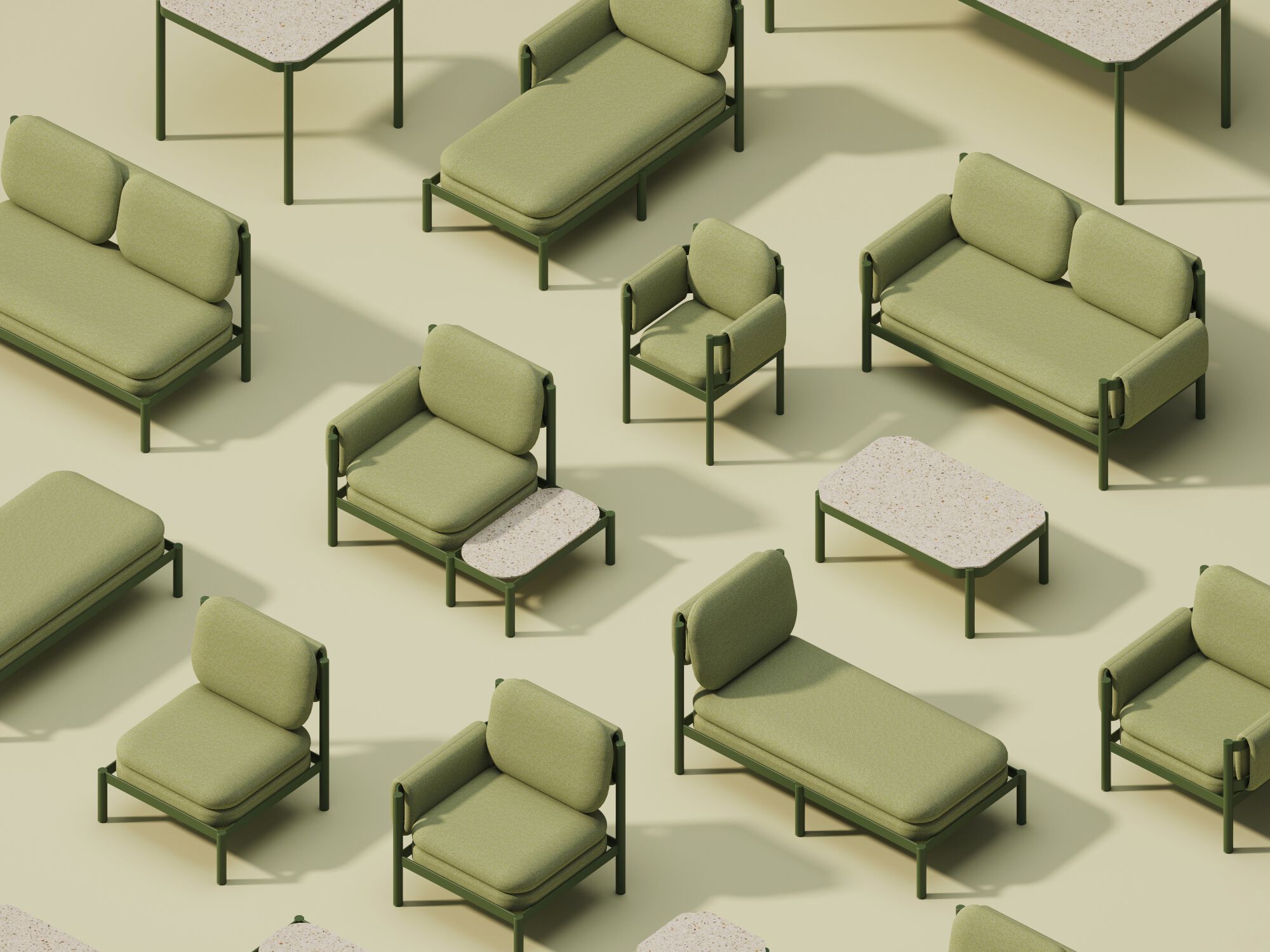 2-местный садовый диван с подлокотниками Joyf Tropic ARCH-00145314 - Вид №1