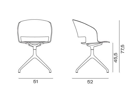 Стул на насесте из ясеня с подлокотниками Vergés Goose ARCH-00044576 - Вид №5