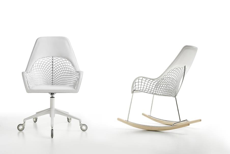 5-спицевое кожаное офисное кресло с колесами Midj Guapa ARCH-00139896 - Вид №1