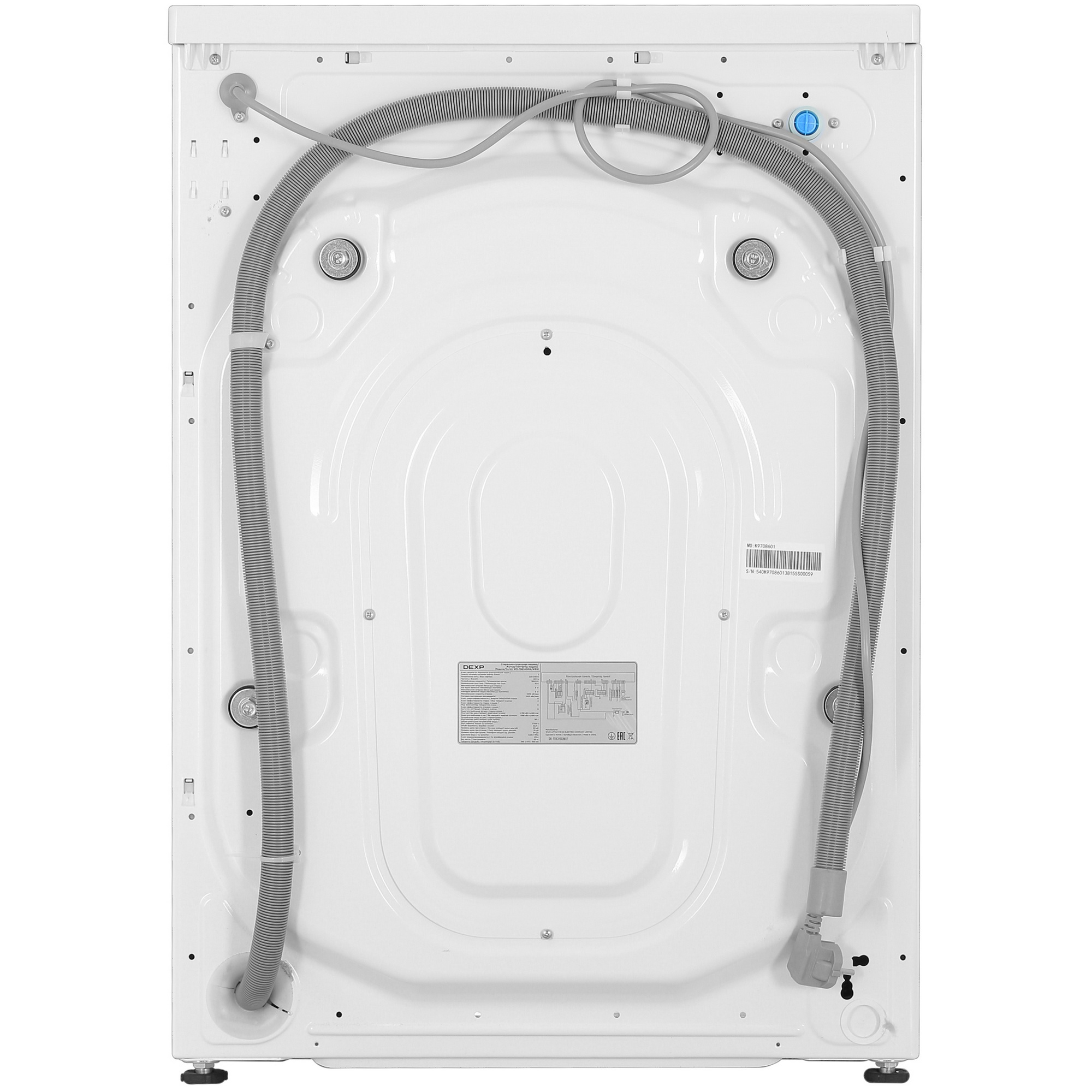 5409685 Стирально-сушильная машина DEXP WD-F8614DMA/WBSI белый STDN-0096595 - Вид №10