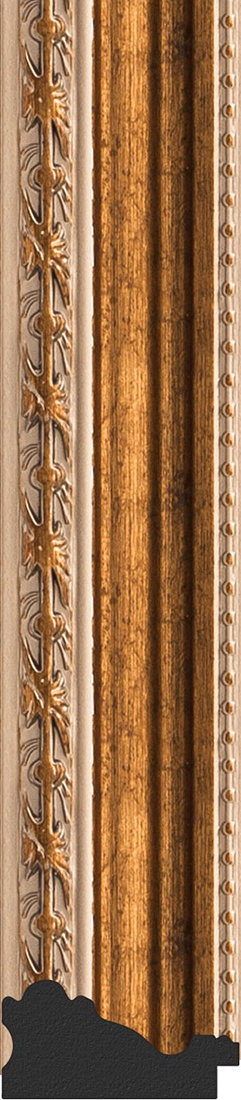 BY 3143 Зеркало в багетной раме - версаль бронза 64 mm EVOFORM Definite - Вид №3