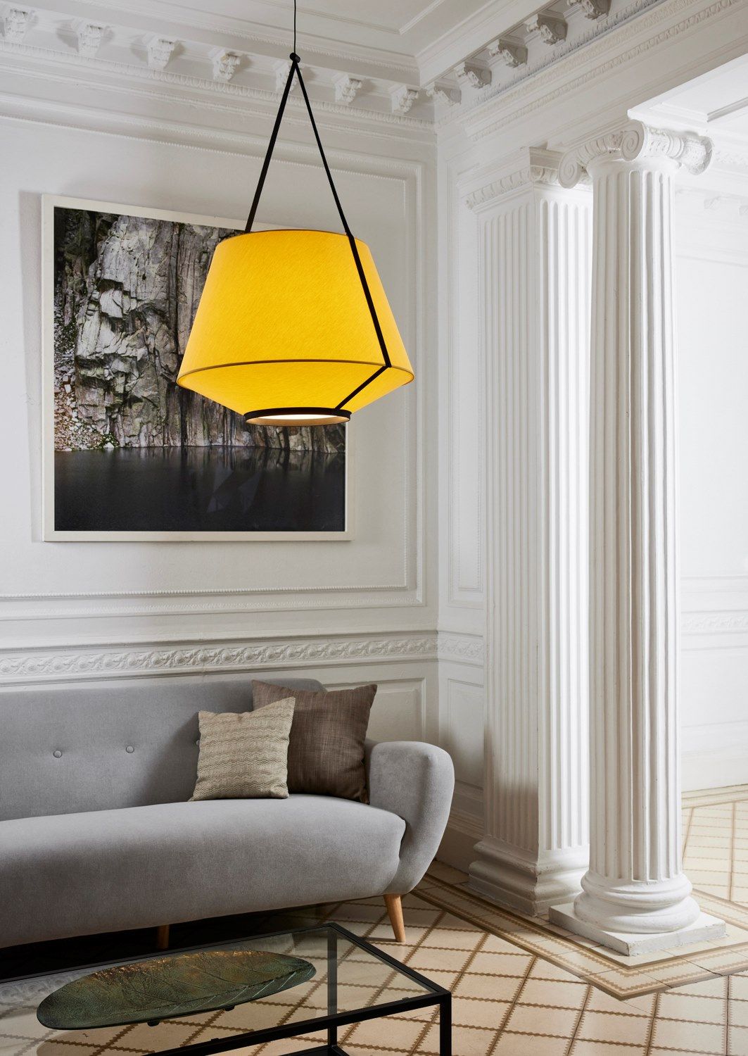 Ткань светодиодный подвесной светильник Forestier Carrie ARCH-00144135 - Вид №9