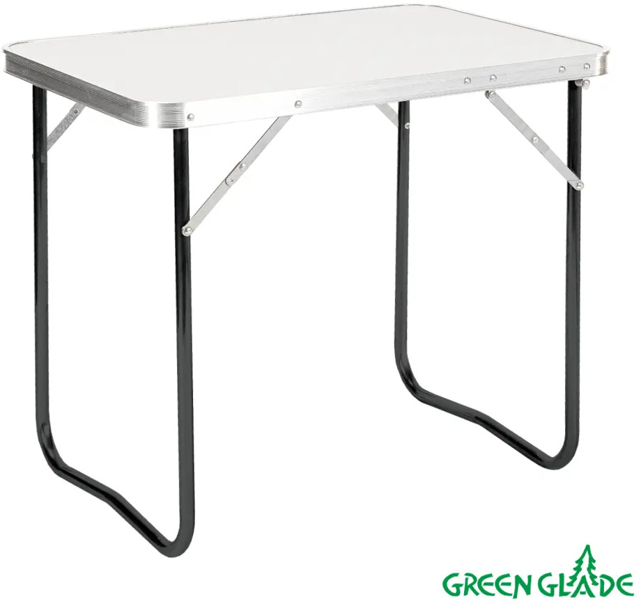 90491951 Нераздвижной садовый стол складной Green glade Р109-01 71.5 см x 66 см x 63 см алюминий серый/серебристый STLM-0953943