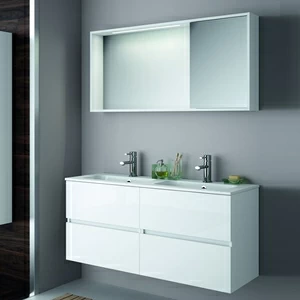 КОМПЛЕКТ МЕБЕЛИ FUSSION LINE 120 СМ GLOSS WHITE