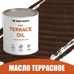 91314530 Масло для дерева износостойкое Profipaints Eco Terrace Oil 2.7 л Тёмный орех STLM-0856973