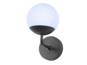 Алюминиевый и стеклянный наружный настенный светильник