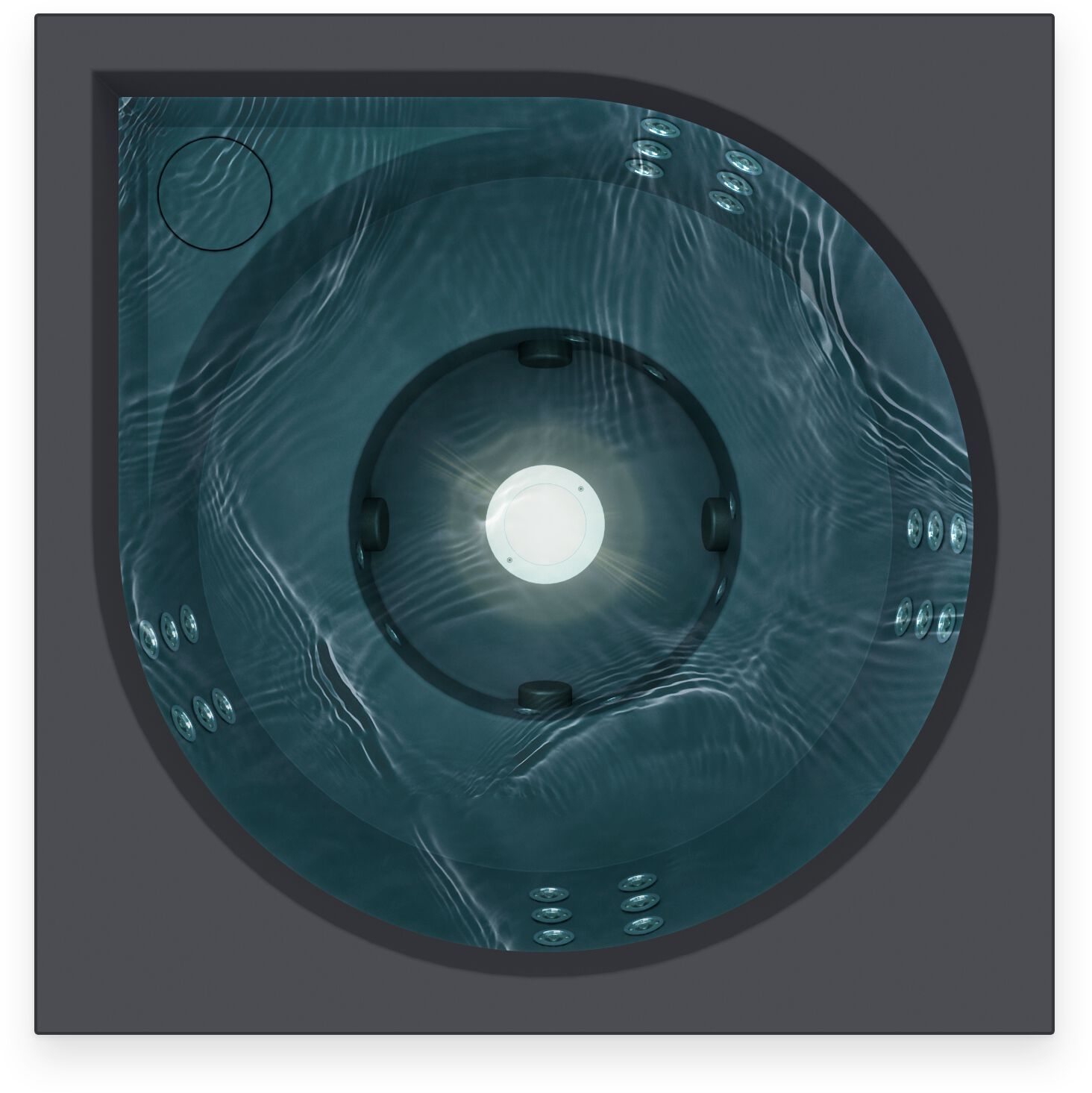 Открытый джакузи акриловые мини-бассейн Drop VUOLLE ARCH-00027102 - Вид №9