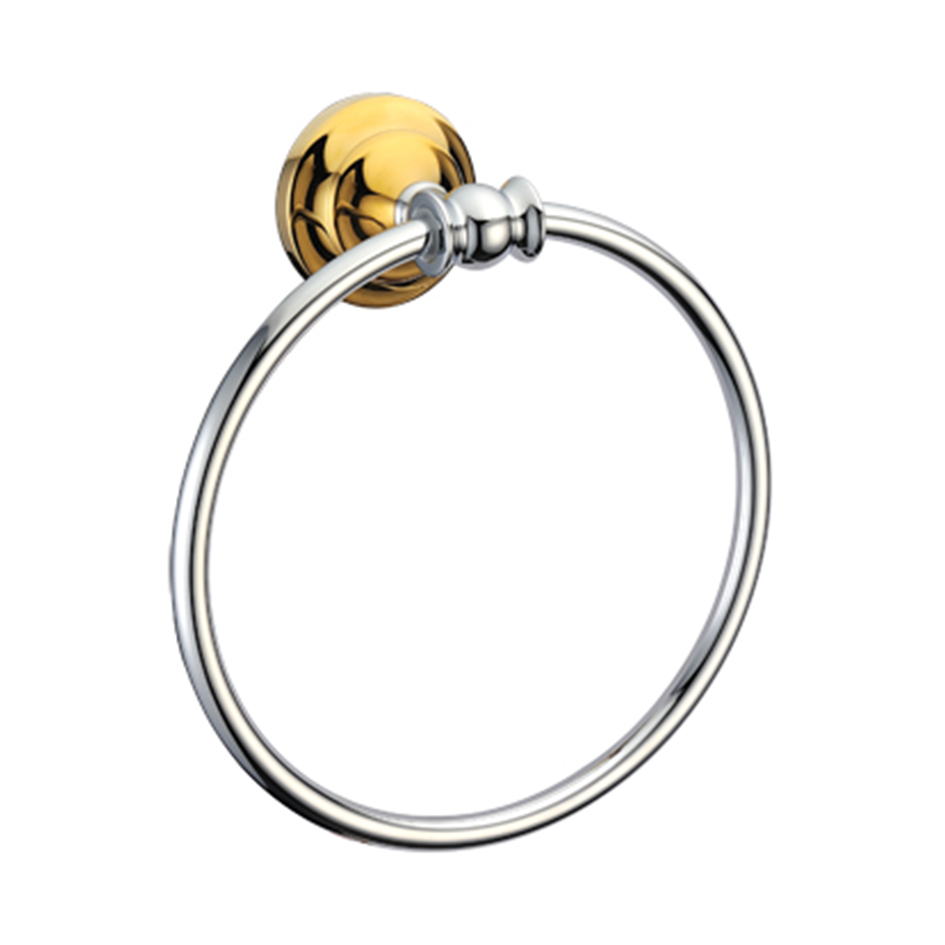 Держатель для полотенца MELANA хром+золото MLN-820009 820 серия