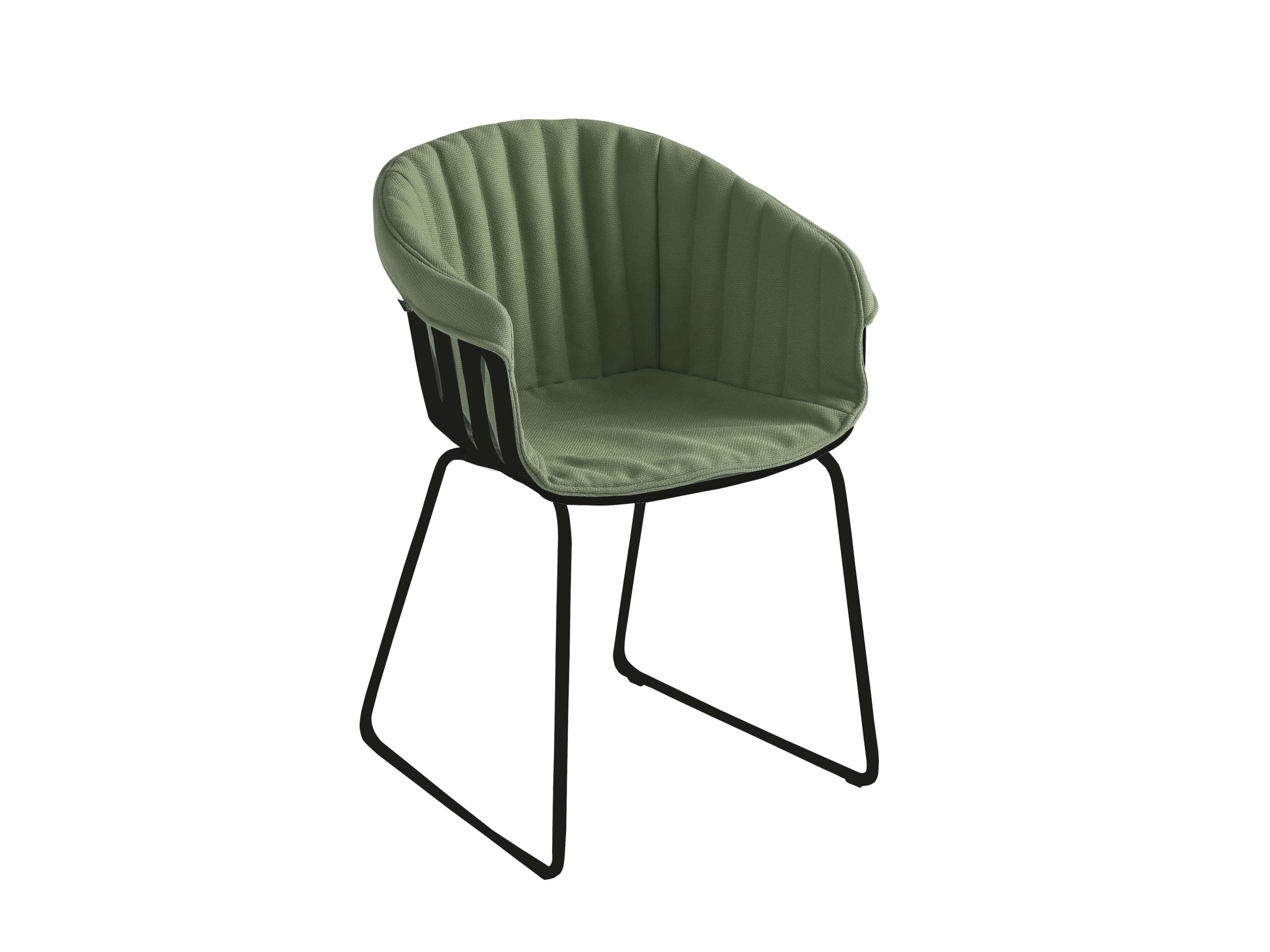 Кресло-сани из инженерного пластика с подлокотниками и встроенной подушкой GABER корзина ARCH-00049361