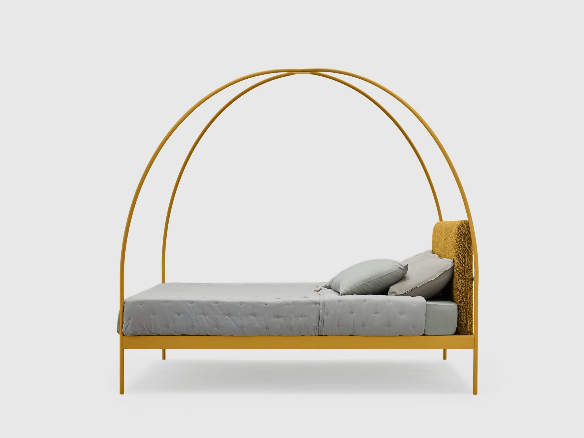 Двуспальная кровать из кованого железа с мягким изголовьем Lispi VOLTA ARCH-00075822 - Вид №19