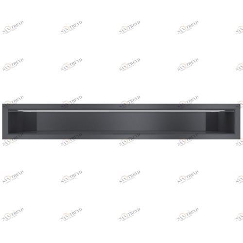 Вентиляционная решетка Kratki LUFT 90х600 графитовая 5444