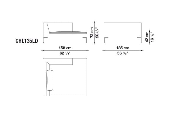 Секционный диван из ткани B&B Italia Charles Large ARCH-00101923 - Вид №5