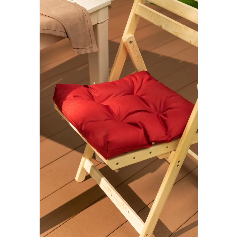 ТУБА-ДУБА Подушка для стула Вишнёвая 40х40 см - уютные посиделки 84707780 STLM-0053909 - Вид №2