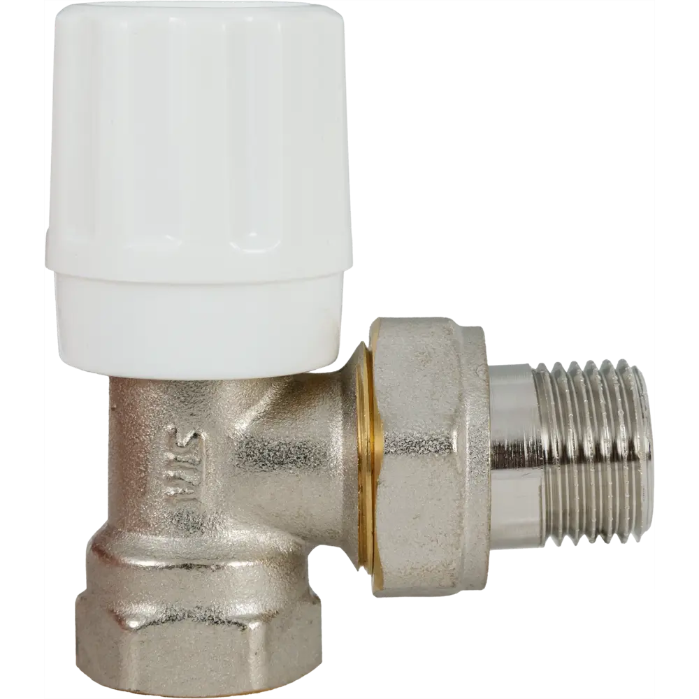 Вентиль регулирующий для радиатора угловой 1/2" БИЗОН STLM-2027149 - Вид №1