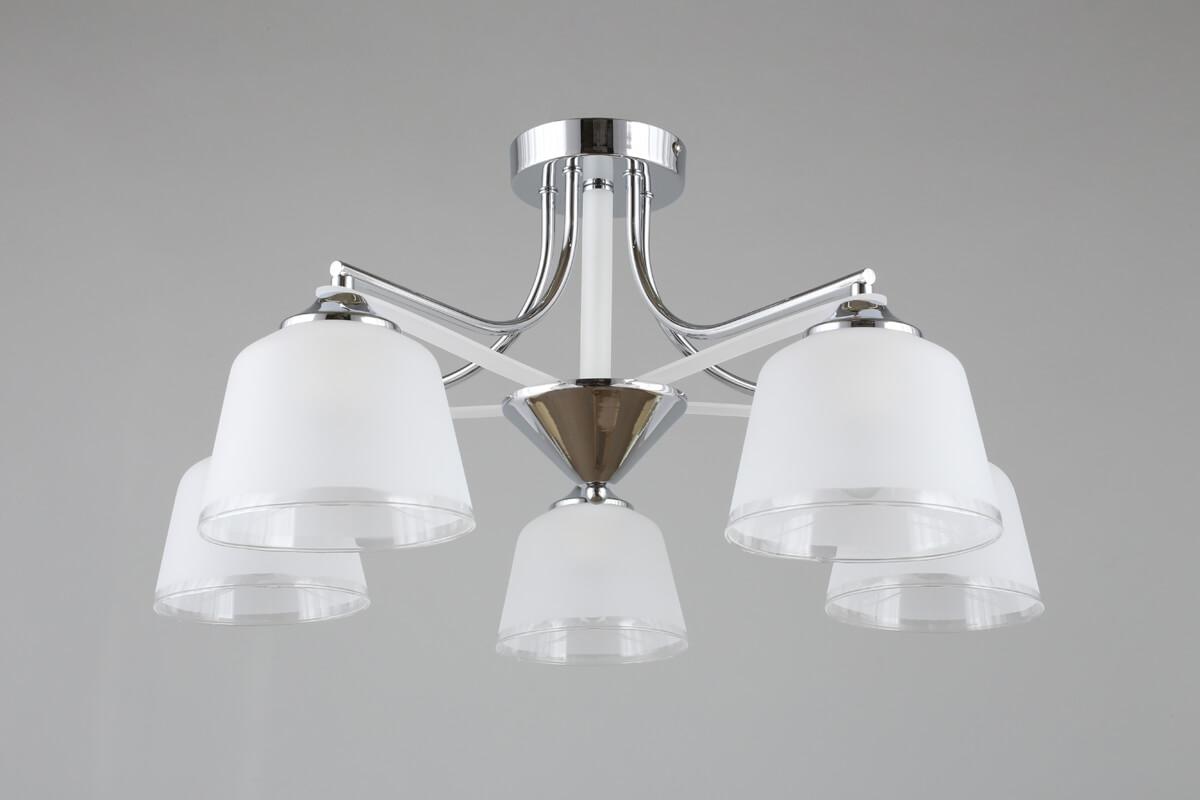 Потолочная люстра Omnilux Rosate OML-65307-05 OMNILUX ROSATE 328323 Белый;хром  - Вид №3