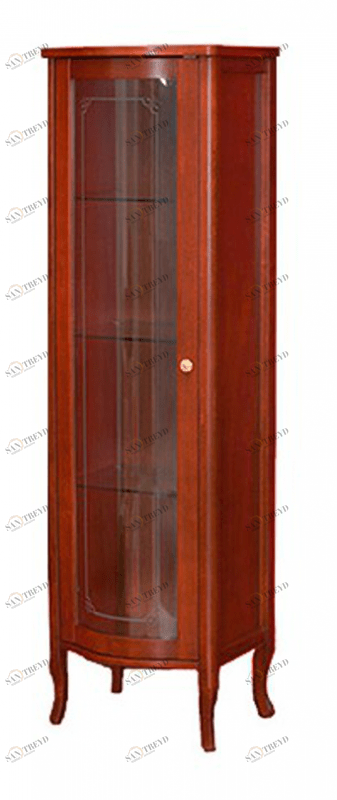 Витрина MIGLIORE Bella ML.BLL-VT451.NC со стеклянной дверцей, орех ML.BLL-VE451.NC