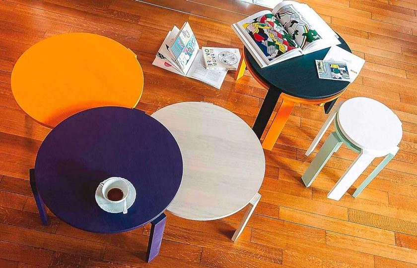 IFT Низкий штабелируемый круглый стол из ясеня sun-id-1487691 - Вид №1