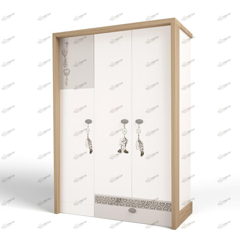 Шкаф ABC-KING 3х дверный 1MIX Ловец снов 4631148108592