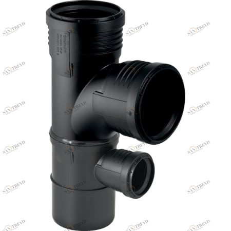 GEBERIT 390.456.14.1 Крестовина односторонняя комбинированная Geberit Silent-PP 87,5° 