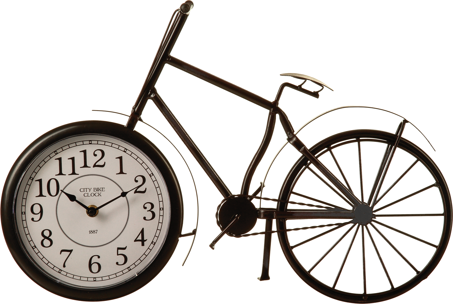 83877085 Часы настольные ø50 см, металл, цвет чёрный Retro Factory STLM-0045379 ATMOSPHERA