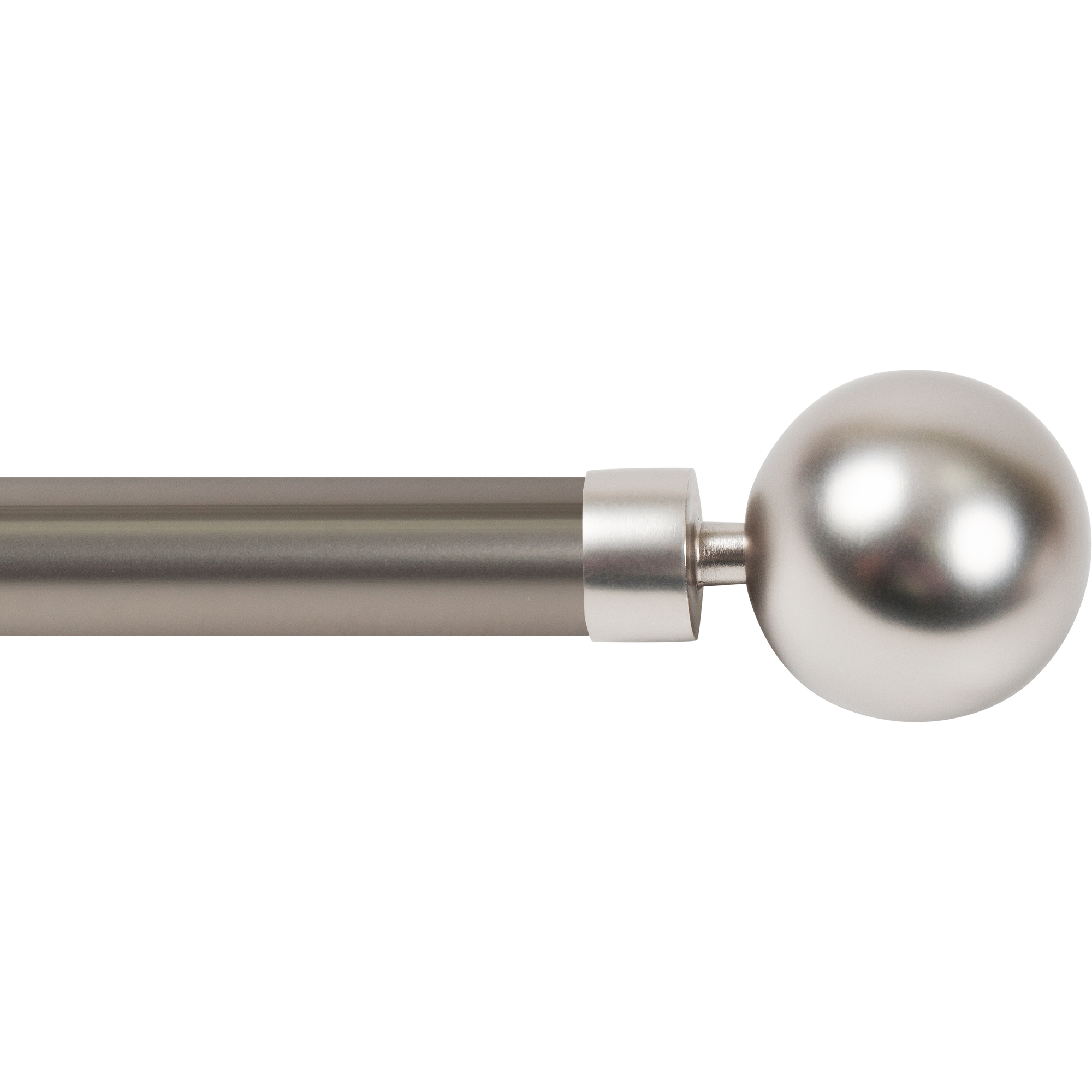 INSPIRE Наконечники для карнизов «Классический шар» матовый никель 6 см 82549333 STLM-0029532 - Вид №1