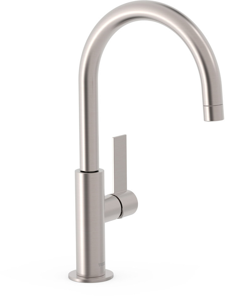 ПРОЕКТ-Смеситель для раковины TRES High с одной ручкой и боковым рычагом-21190501AC TRES