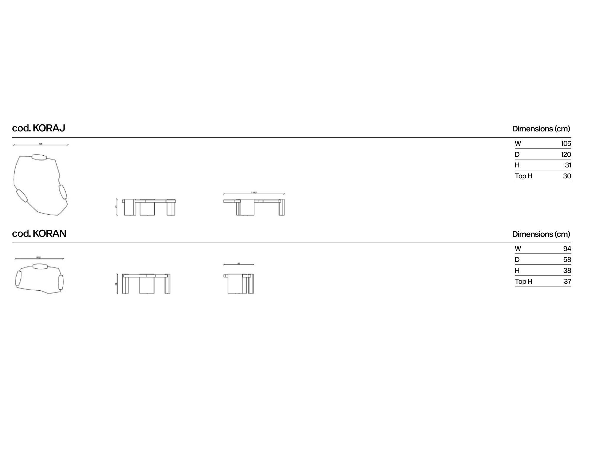 Низкий деревянный журнальный столик Secolo KORA ARCH-00141503 - Вид №5