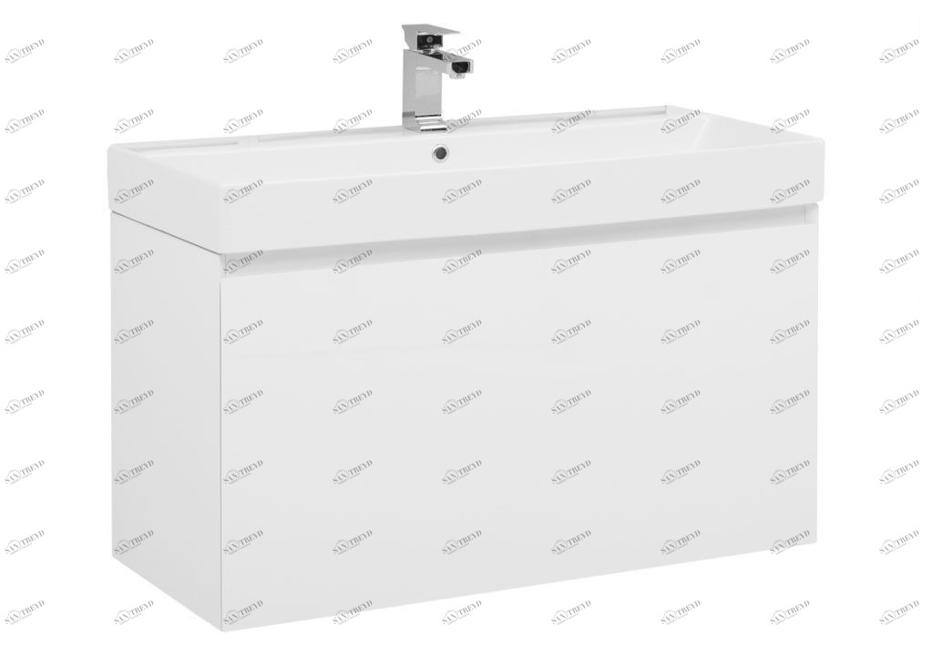 Тумба с раковиной Aquanet Йорк 100 белый 0020209100199206