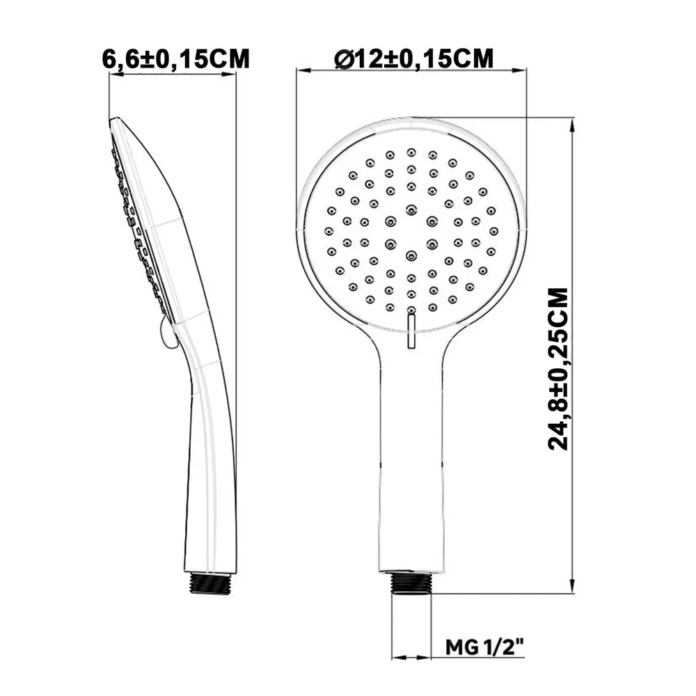 Лейка для душа KONSENSA Нарни 804351PC 3 режима цвет черный матовый 89397916 STLM-2128838 - Вид №4