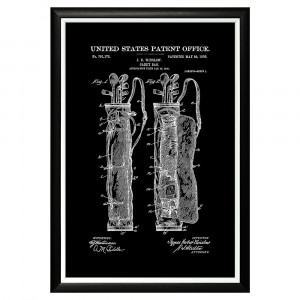 896521434_1818 Арт-постер «Патент на сумку для гольфа» Object Desire