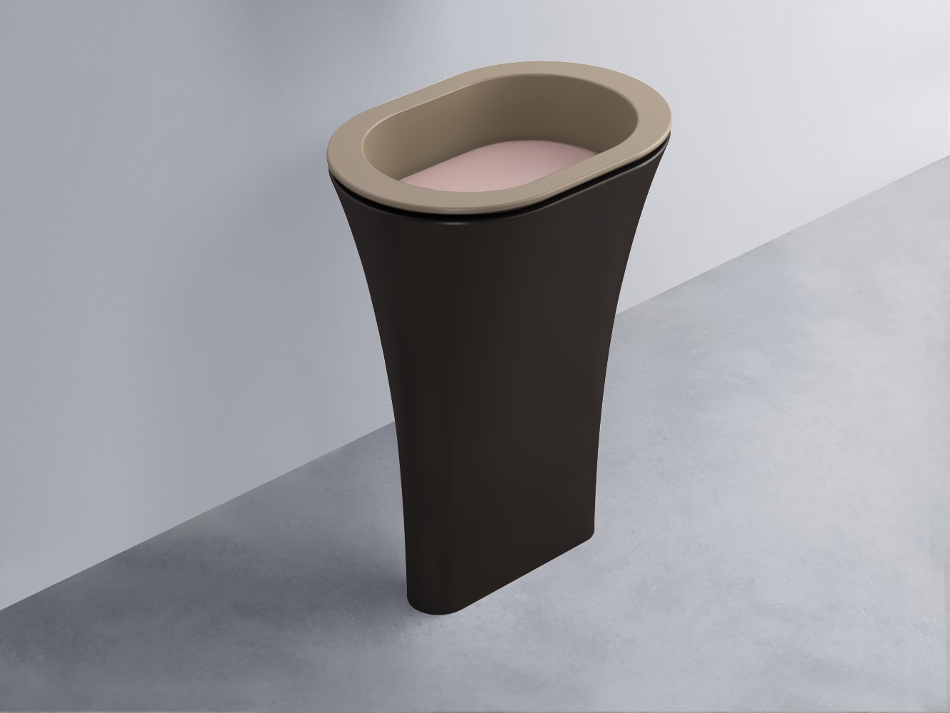 AMLA65-AN+AMPILO-CP+AMCOLO-LV Раковина Amedeo Ovale отдельностоящая cielo Enjoy + Amedeo Ceramica Cielo