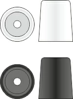 Бампер WT 02 20 023 WT Tecfi 20 x 23  Черный