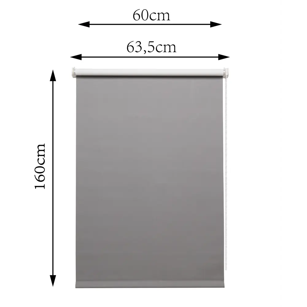 Штора рулонная блэкаут Inspire Santos 60x160 см серая 82688282 STLM-2118208 - Вид №11