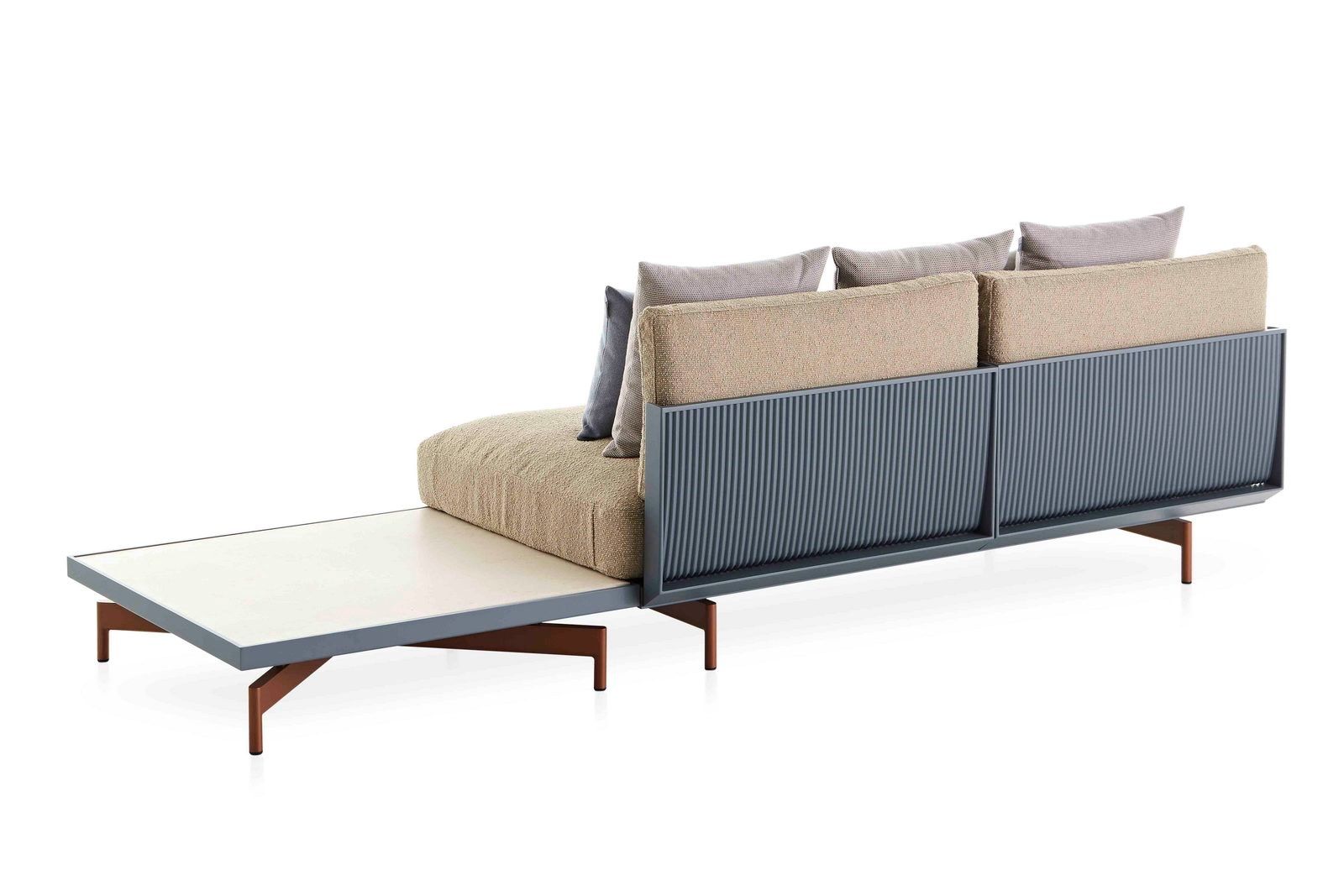 Фарфоровый квадратный садовый столик GANDIABLASCO волны ARCH-00028769 - Вид №16