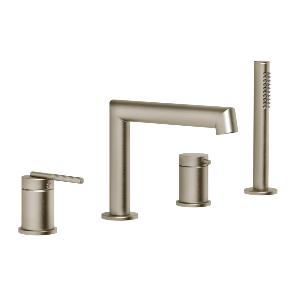 Смеситель для ванны 63537 149 Gessi Ingranaggio МАТОВЫЙ НИКЕЛЬ FINOX 63537149