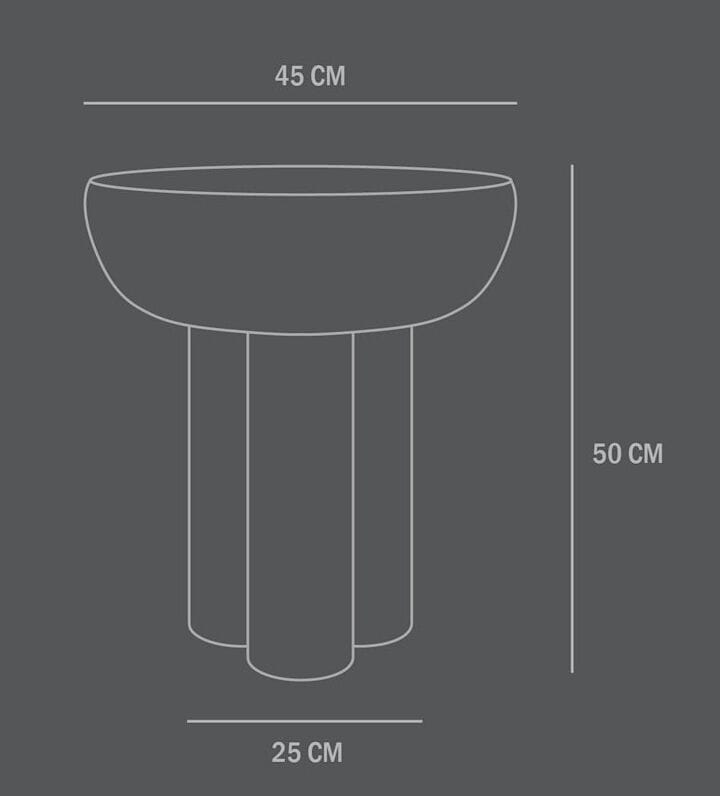 Высокий стеклянный журнальный столик 101 Copenhagen Crown ARCH-00045584 - Вид №5