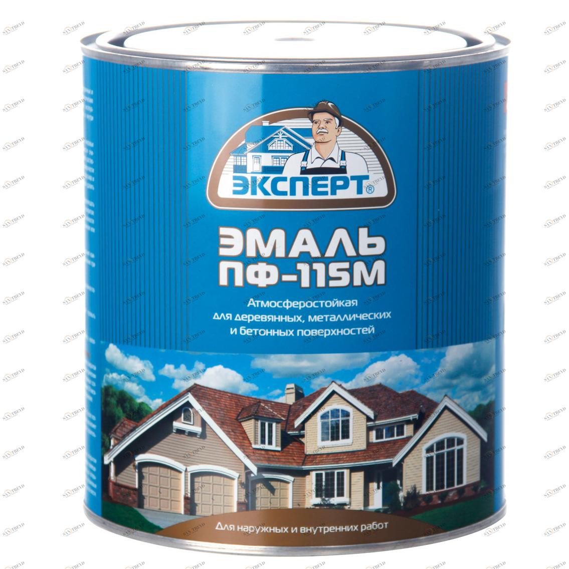 Эмаль ПФ-115М Эксперт коричневая глянцевая 0,8кг 6058