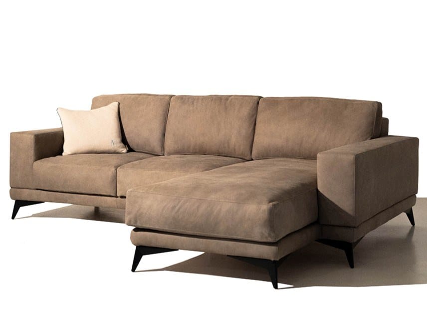 Кожаный диван с полуостровом Mantellassi 1926 Tesla ARCH-00148709 - Вид №1